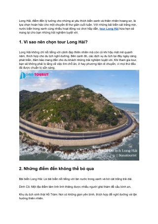 Tour Long Hải – Khám Phá Biển Cả Và Thiên Nhiên Hoang Sơ