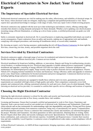 Boon Electrical Contractors