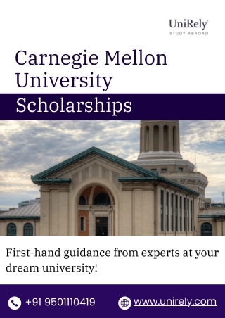 Carnegie Mellon University Scholarships