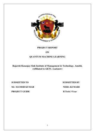 AI ML PROJECT REPORT