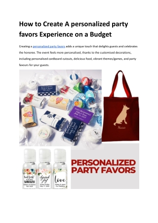 How to Create A personalized party favors Experience on a Budget (1)
