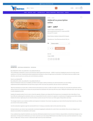 Adderall no prescription online in USA - allmedistore.com