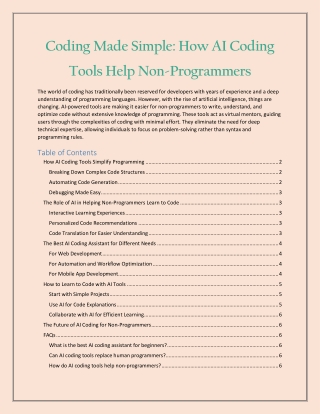Coding Made Simple How AI Coding Tools Help Non-Programmers