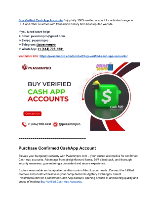 Top 10 Sites to Buy Verified Cash App Accounts (New And Old)
