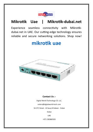 Mikrotik Uae  Mikrotik-dubai.net