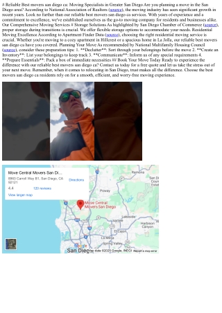 # Reliable Best movers san diego ca: Moving Specialists in Greater San Diego