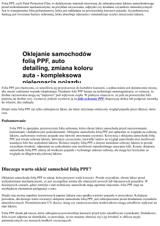 Oklejanie samochodów folią PPF:  zabezpieczenie lakieru na najwyższym poziomie