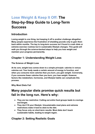 weight lose