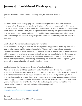 London Event Photographer _ James Gifford-Mead imag