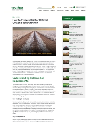 How To Prepare Soil For Optimal Cotton Seeds Growth?