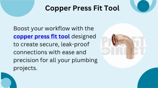 Copper Press Fit Tool