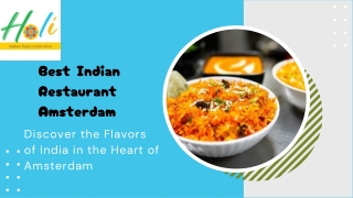 Best Indian Restaurant Amsterdam