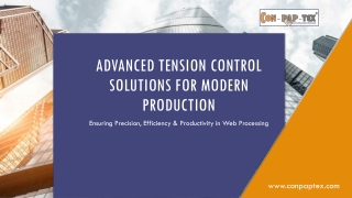 Advanced Tension Control Solutions for Modern Production