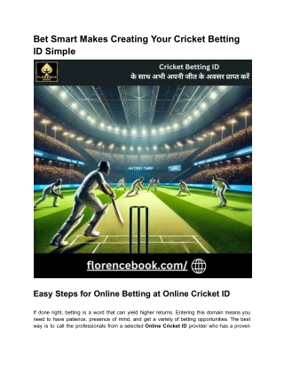 Bet Smart Makes Creating Your Cricket Betting ID Simple