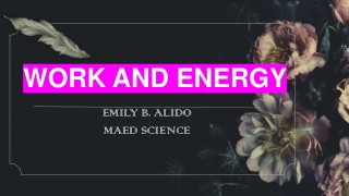 WORK AND ENERGY MASTERAL