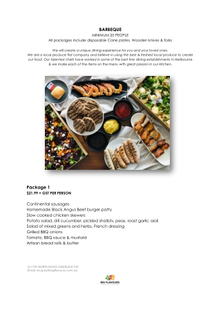 Best BBQ Catering Company in Melbourne