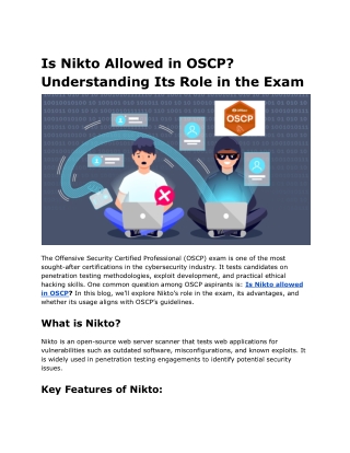 Is Nikto Allowed in OSCP