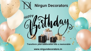  Nirgun Decorators Offers Low-Cost Balloon Decoration Services in Chandigarh