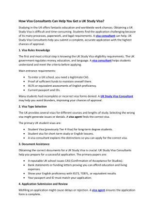 How Visa Consultants Can Help You Get a UK Study Visa[1]