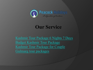 Explore Kashmir: 6 Nights & 7 Days Tour Package for an Unforgettable Experience