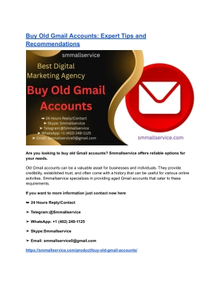 Buy Old Gmail Accounts_ Expert Tips and Recommendations (1)