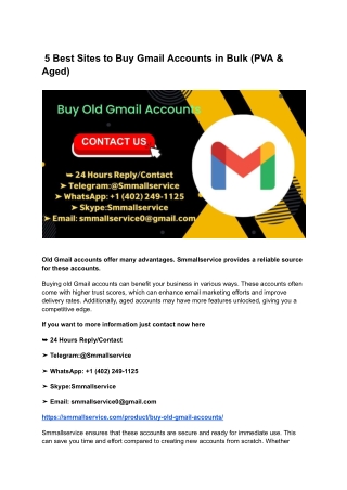 5 Best Sites to Buy Gmail Accounts in Bulk (PVA & Aged) (6)