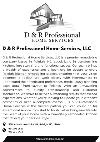 D & R Professional Home Services, LLC