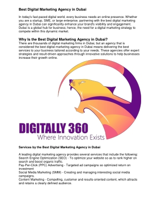 Best digital marketing agency in dubai