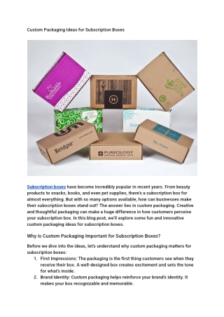 Custom Packaging Ideas for Subscription Boxes (1)