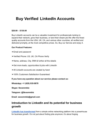 10 Reliable Platforms for Purchasing linkedin accounts