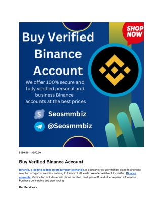 10 Reliable Platforms for Purchasing Verified Binance Accounts
