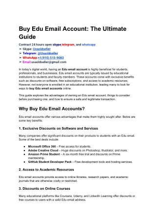 Buy Edu Email Account_ The Ultimate Guide