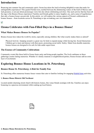 Ozona Celebrates with Fun-Filled Days in a Bounce House!