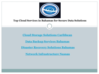 Top Cloud Services in Bahamas for Secure Data Solutions