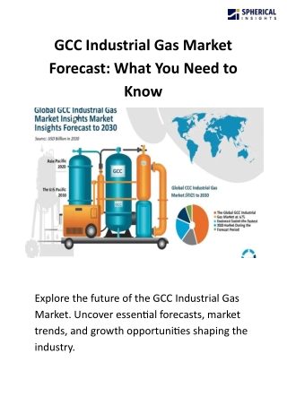 GCC Industrial Gas Market Forecast