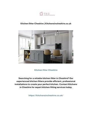 Kitchen fitter Cheshire | Kitchensincheshire.co.uk