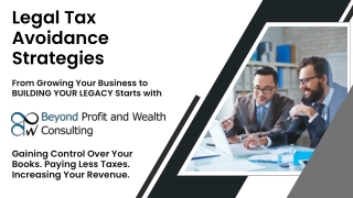 Legal Tax Avoidance Strategies