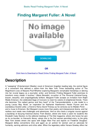 Books Read Finding Margaret Fuller A Novel