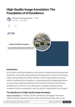 High-Quality Image Annotation: The Foundation of AI Excellence