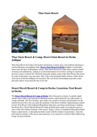 TharOasisResort off page