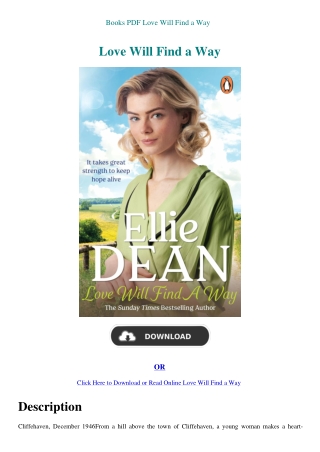 Books PDF Love Will Find a Way