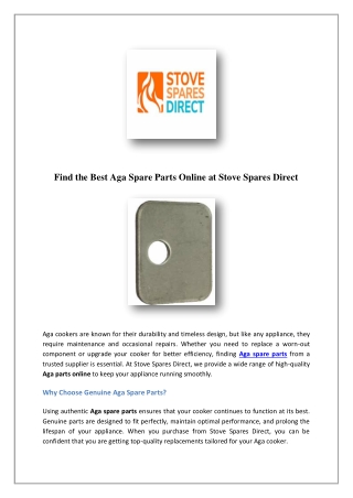 Charnwood Spare Parts | Quality Components at Stove Spares Direct