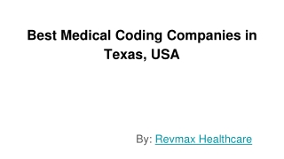 Medical Coding Companies in USA