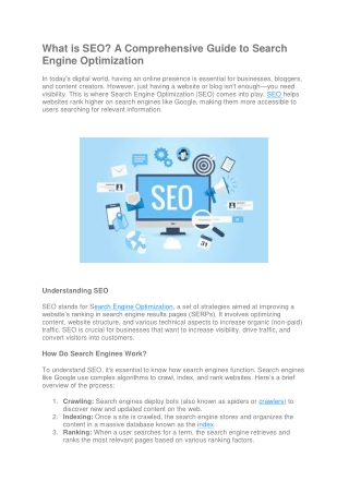 What is SEO