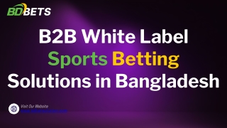B2B White Label Sports Betting Solutions in Bangladesh