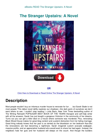 eBooks READ The Stranger Upstairs A Novel