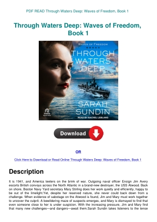 PDF READ Through Waters Deep Waves of Freedom  Book 1