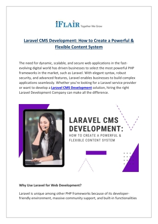 Laravel CMS Development: How to Create a Powerful & Flexible Content System