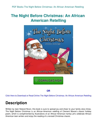 PDF Books The Night Before Christmas An African American Retelling