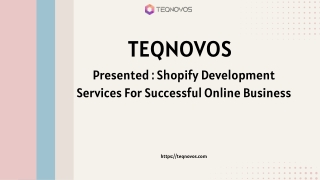 Shopify Development Services For Successful Online Business
